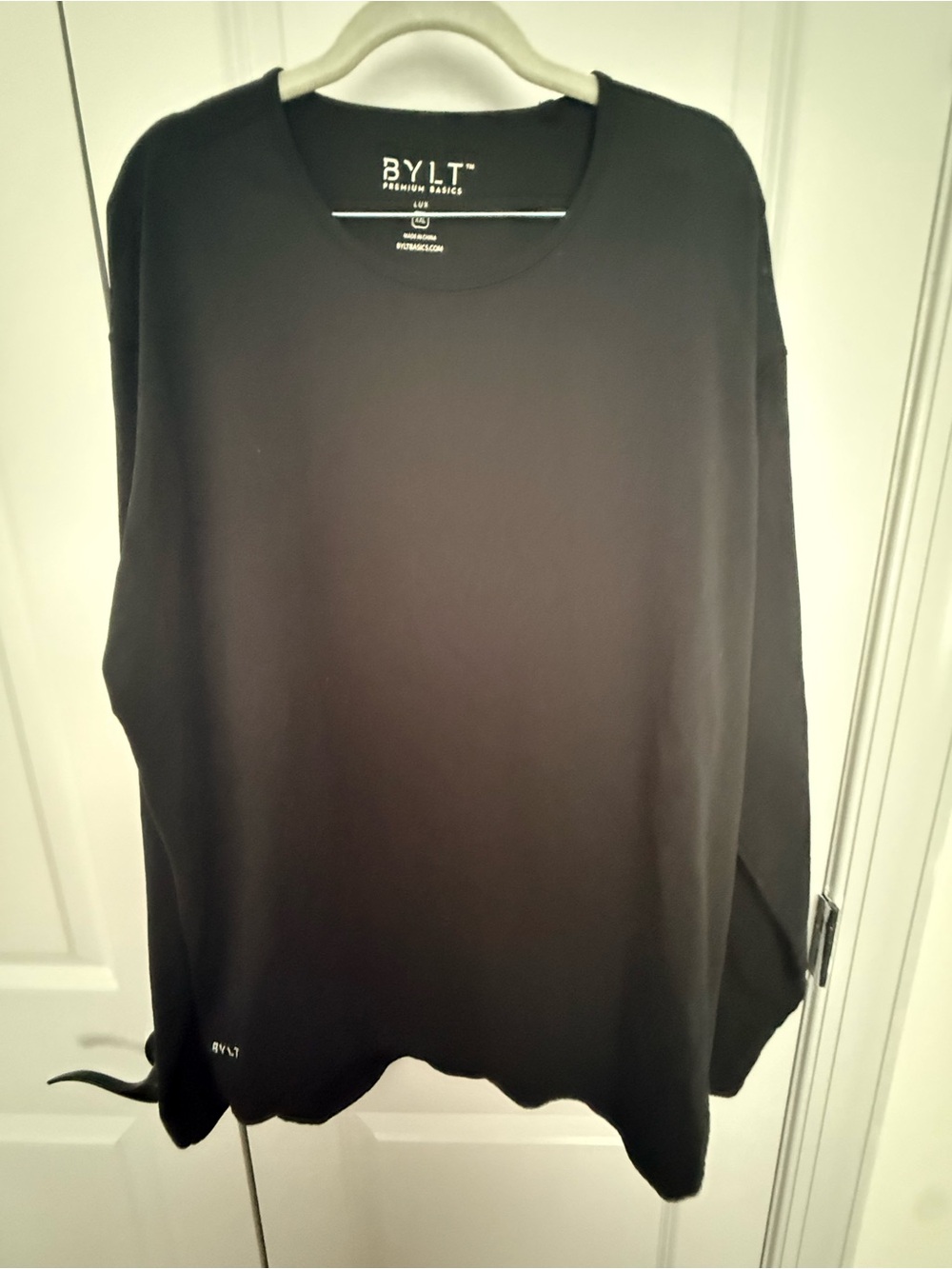 Premium Basics Men’s Black long sleeve Crew Neck Shirt